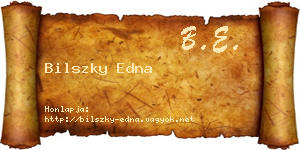Bilszky Edna névjegykártya